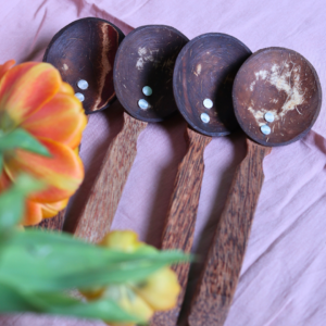 Handmade Coconut Shell Spoon Small from Sri Lanka